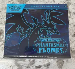 Pokemon TCG: Mega Evolution Phantasmal Flames Elite Trainer Box (ETB) - SEALED - Image 1