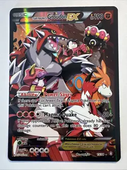 Team Magma's Groudon EX 15/34 Double Crisis Holo 2015 Pokemon - Image 1