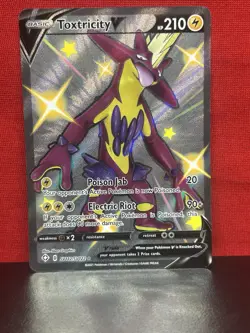 TOXTRICITY 070/192 Pokemon Sword & Shield Rebel Clash V Basic Foil Rare - Image 1