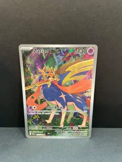 Zacian 100/094 Illustration Rare Pokemon Phantasmal Flames - Image 1