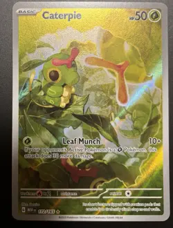 Pokemon TCG Scarlet & Violet 151 Caterpie Illustration Rare 172/165 Holo NM/M - Image 2