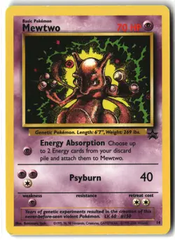 Mewtwo ⭐ 14 Promo Wizards WOTC Black Star Promos 1999 Pokemon NM - Image 1