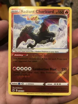 Radiant Charizard Ultra Rare - 020/159 Crown Zenith - Pokemon TCG - Mint/NM - Image 1