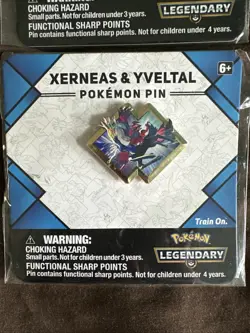 Pokemon Legendary Promo Pins Xerneas & Yveltal And Dialga & Palkia - Image 2