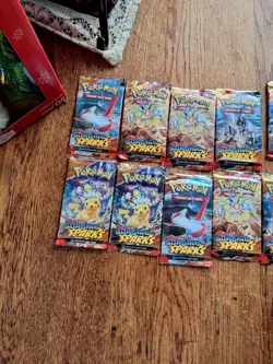 New & Sealed! Pokemon SURGING SPARKS Booster Pack Lot Set Bundle - 11 Packs - Image 2