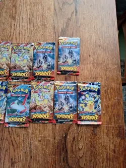 New & Sealed! Pokemon SURGING SPARKS Booster Pack Lot Set Bundle - 11 Packs - Image 3