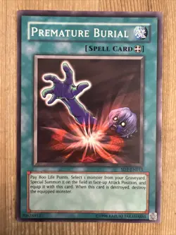 Premature Burial - SD1-EN013 - Common - Unlimited Edition x1 - Lightly Played - Image 1