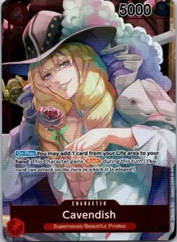 Cavendish Box Topper Foil - OP01-008 NM - One Piece TCG - Image 1