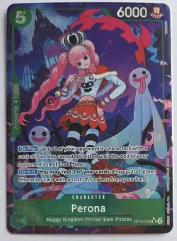 One Piece OPTCG English Perona OP14-033 SR* Parallel - NM - Image 1
