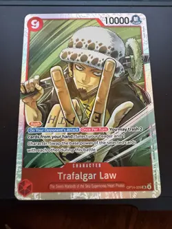 Trafalgar Law -OP14-009 One Piece TCG The Azure Sea's Seven Foil - Image 1