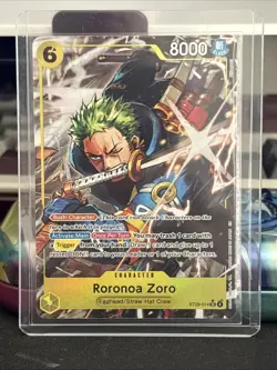 One Piece TCG Roronoa Zoro ST29-014 SR Alt Art English NM - Image 1