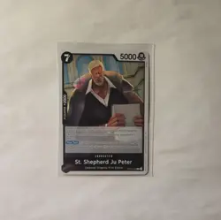 St. Shepherd Ju Peter Holo OP13-084 Carrying On His Will One Piece TCG Mint - Image 1