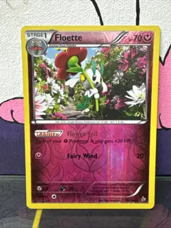 2014 Pokemon Card TCG #64/106 Floette Flashfire Reverse holo Rare - LP / NM - Image 1