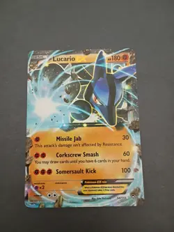Pokemon Card Lucario EX 54/111 Furious Fists Ultra Rare Holo (NM) Near Mint.. - Image 1