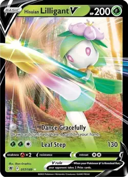 Hisuian Lilligant V - 017/189 - Pokemon Astral Radiance Ultra Rare Card NM - Image 1
