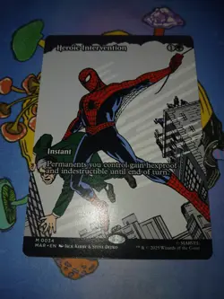Heroic Intervention 0034 Borderless Spider Man MTG Magic The Gathering Card - Image 4