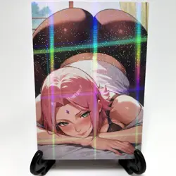 Naruto Sakura Haruno Sexy Anime Waifu Girl Doujin Lewd Goddess Story Art Card - Image 1