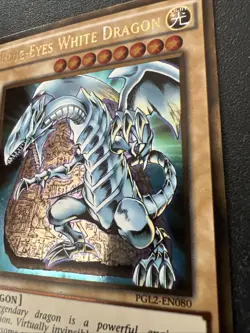 Vintage 1996 Yugioh PGL2-EN080 Blue-Eyes White Dragon Holo Card 1st Edition #2 - Image 4