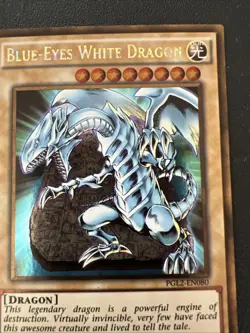Vintage 1996 Yugioh PGL2-EN080 Blue-Eyes White Dragon Holo Card 1st Edition #2 - Image 5