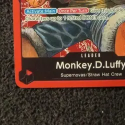 Monkey.D.Luffy ST01-001 - One Piece Card Starter Deck Straw Hat Crew NON HOLO LP - Image 4