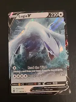 Lugia V 138/195 - Silver Tempest - Full Art Ultra Rare - Pokemon Card NM - Image 1