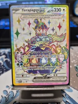 Pokemon TCG Terapagos EX SVP165 Black Star Promo Full Art Card - Image 1