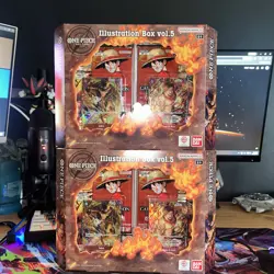 Bandai One Piece Card Game Illustration Box vol. 5 x2 - Image 1