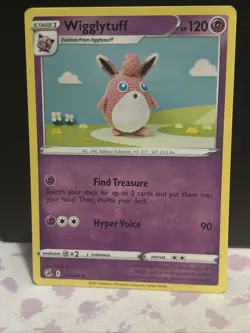 Wigglytuff 111/264 NM / M - Asako Ito Crocheted Art - Fusion Strike Pokemon Card - Image 1