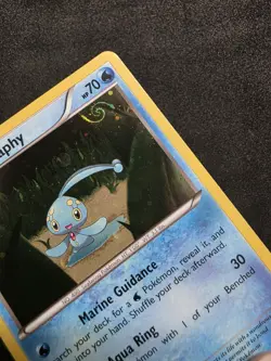 Manaphy XY190 Holo Black Star Promo Pokemon Card (with SWIRL - See Pic) LP+ - Image 2