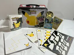 Pokemon TCG Celebration 25th Anniversary Collector’s Lunchbox W/Cards Stickers - Image 1