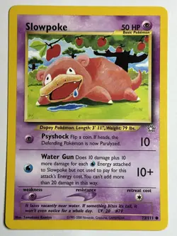 Slowpoke Neo Genesis 073/111 LP-NM Pokemon card - Image 1