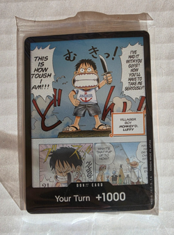 One Piece CCG Monkey D Luffy Don!! Card Gum Gum Fruit NM Sealed - Image 1