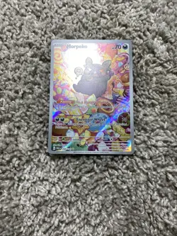 Pokemon TCG Morpeko Paradox Rift Holo Card 206/182 Illustration Rare - Image 1