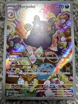 Pokemon TCG Morpeko Paradox Rift Holo Card 206/182 Illustration Rare - Image 2