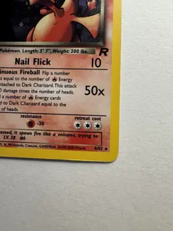 Dark Charizard Holo Rare 4/82, 1999-2000, Pokemon Card - Image 4