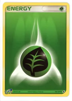 Grass Energy 104/109 EX Ruby & Sapphire Pokemon Card - Image 1