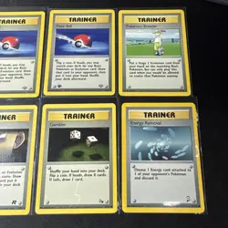 (8x) 1999 Base Set Vintage Pokemon Trainer Card Lot (3 Duplicates) - Image 4