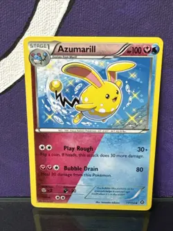 Azumarill 77/114 Steam Siege Uncommon Non Holo Pokemon Trading Card LP - Image 1