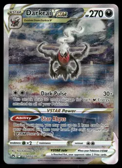 Pokemon Cards Darkrai VSTAR GG50/GG70 Crown Zenith Galarian Gallery Holo NM - Image 1