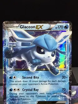 Pokemon Card Glaceon EX 20/124 XY Fates Collide Full Art Ultra Rare Near Mint - Image 2