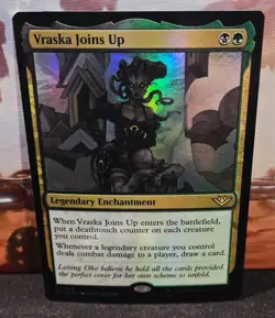 magic the gathering - FOIL! - Vraska Joins Up - Legendary Enchantment - Rare - Image 1