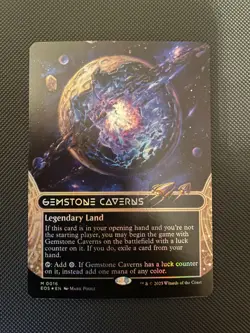 MTG Gemstone Caverns #16 - FOIL/BORDERLESS - NM - Edge of Eternities - Image 1