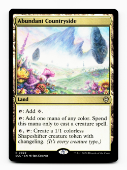 Abundant Countryside [Commander: Lorwyn Eclipsed] Magic MTG ECC 0022 NM - Image 1