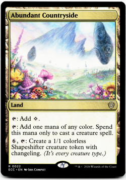 Abundant Countryside [Commander: Lorwyn Eclipsed] Magic MTG ECC 0022 NM - Image 3