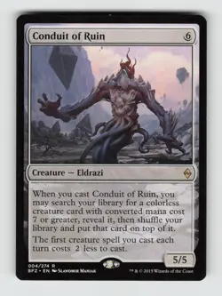 Conduit of Ruin*Non-Foil* Battle for Zendikar 4 LP - Image 1