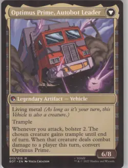 Optimus Prime Hero 13 Regular Border Non-Foil Near Mint BOT MTG - Image 2