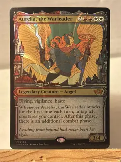 Aurelia, The Warleader Halo Foil M0165 MTG(MUL) Pack Fresh And Never Played - Image 2