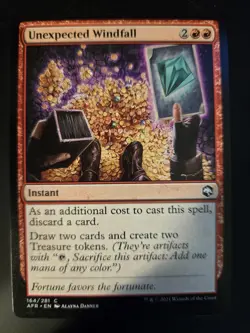 Unexpected Windfall NM Adventures in the Forgotten Realms MTG FREE SHIPPING - Image 1