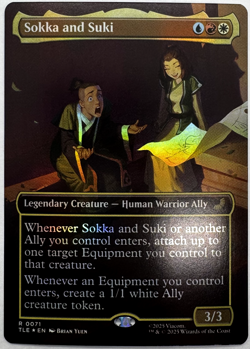 Sokka and Suki (Borderless)- Avatar: The Last Airbender: Eternal-Legal TLE Foil - Image 1