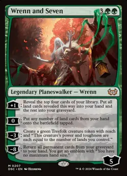 Mint/Near-Mint, French - 1 x MTG Wrenn and Seven Commander: Duskmourn: House of - Image 1